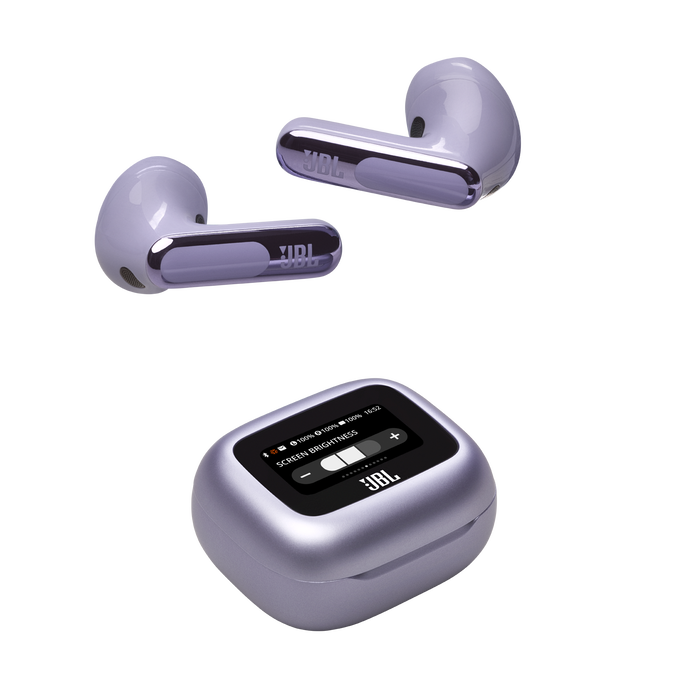 JBL Live Flex 3 - Purple - True wireless noise-cancelling open-stick earbuds - Detailshot 6 image number null